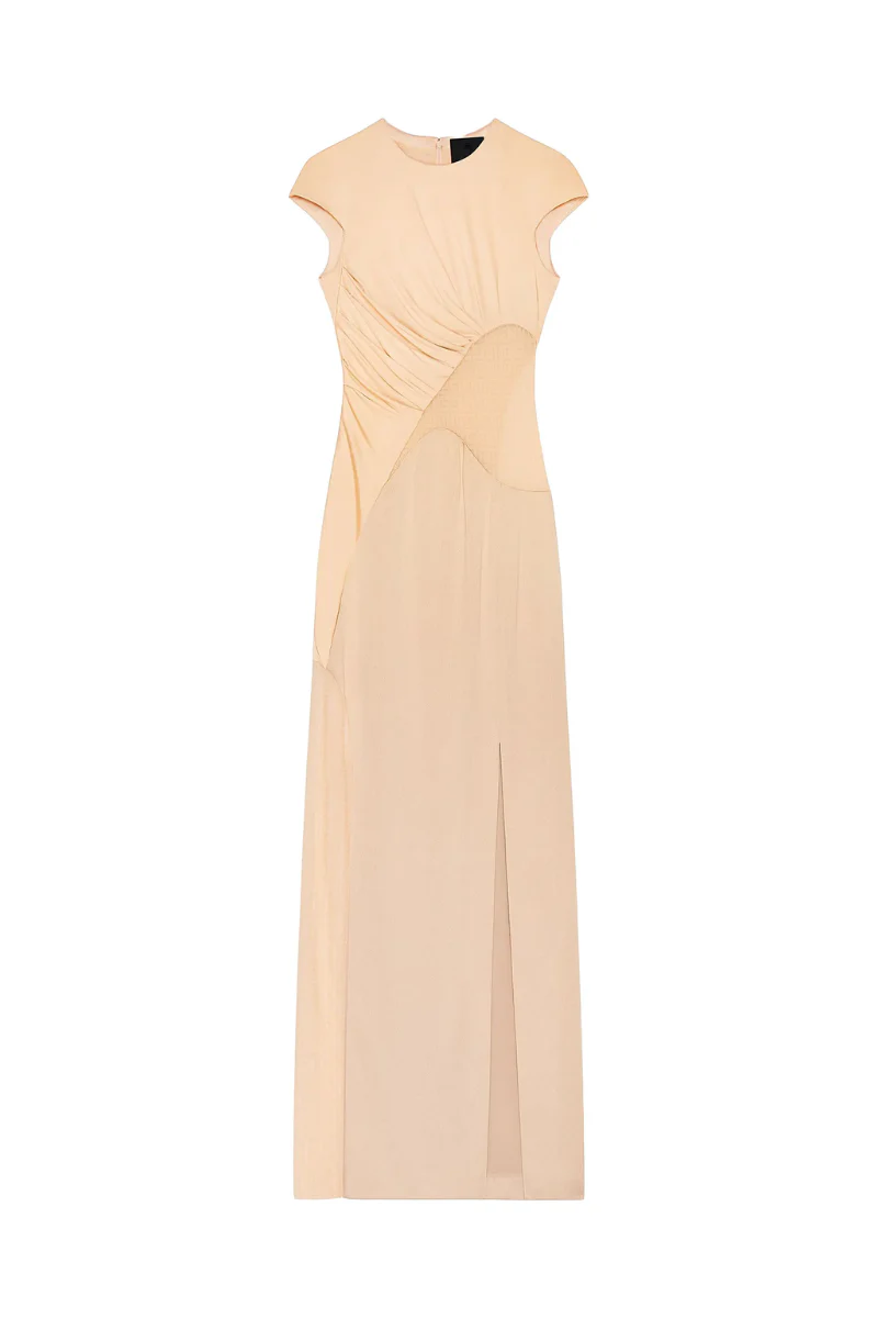 Givenchy Dress With 4G Lace_Tan
