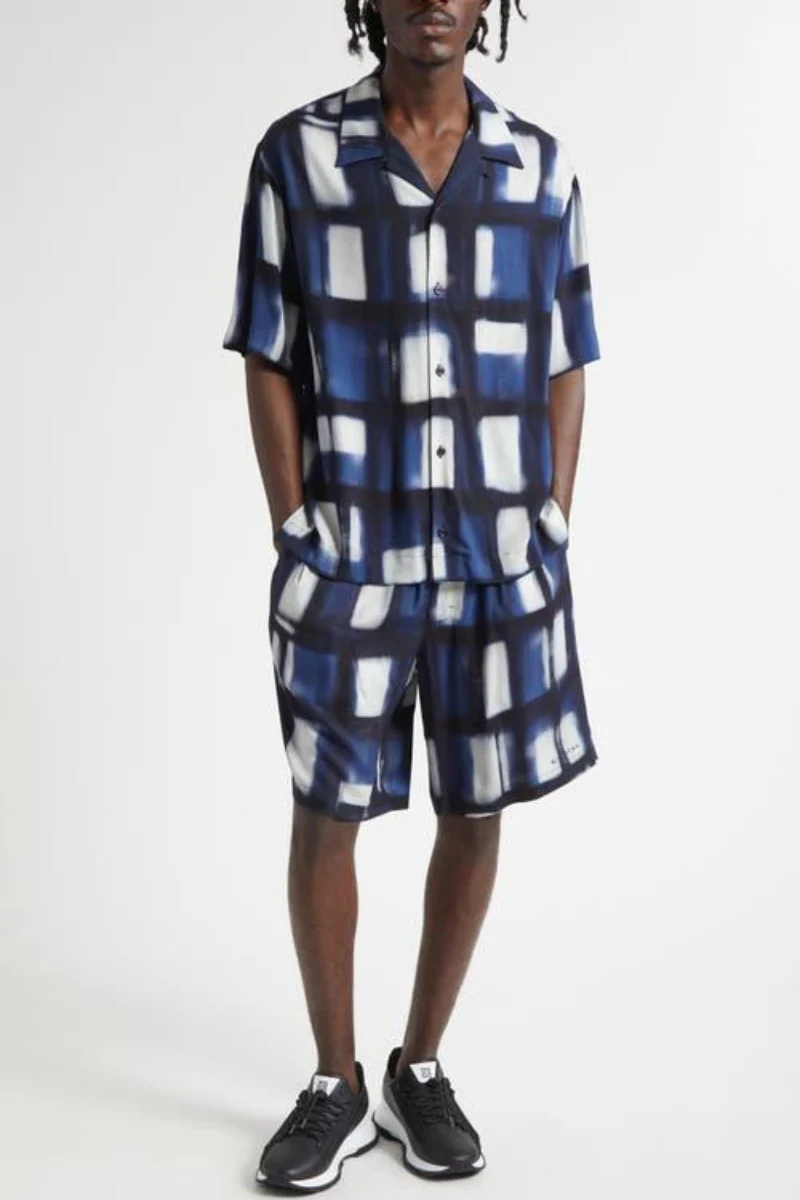 Givenchy Elasticated Belt Short-Dark Blue - Image 2