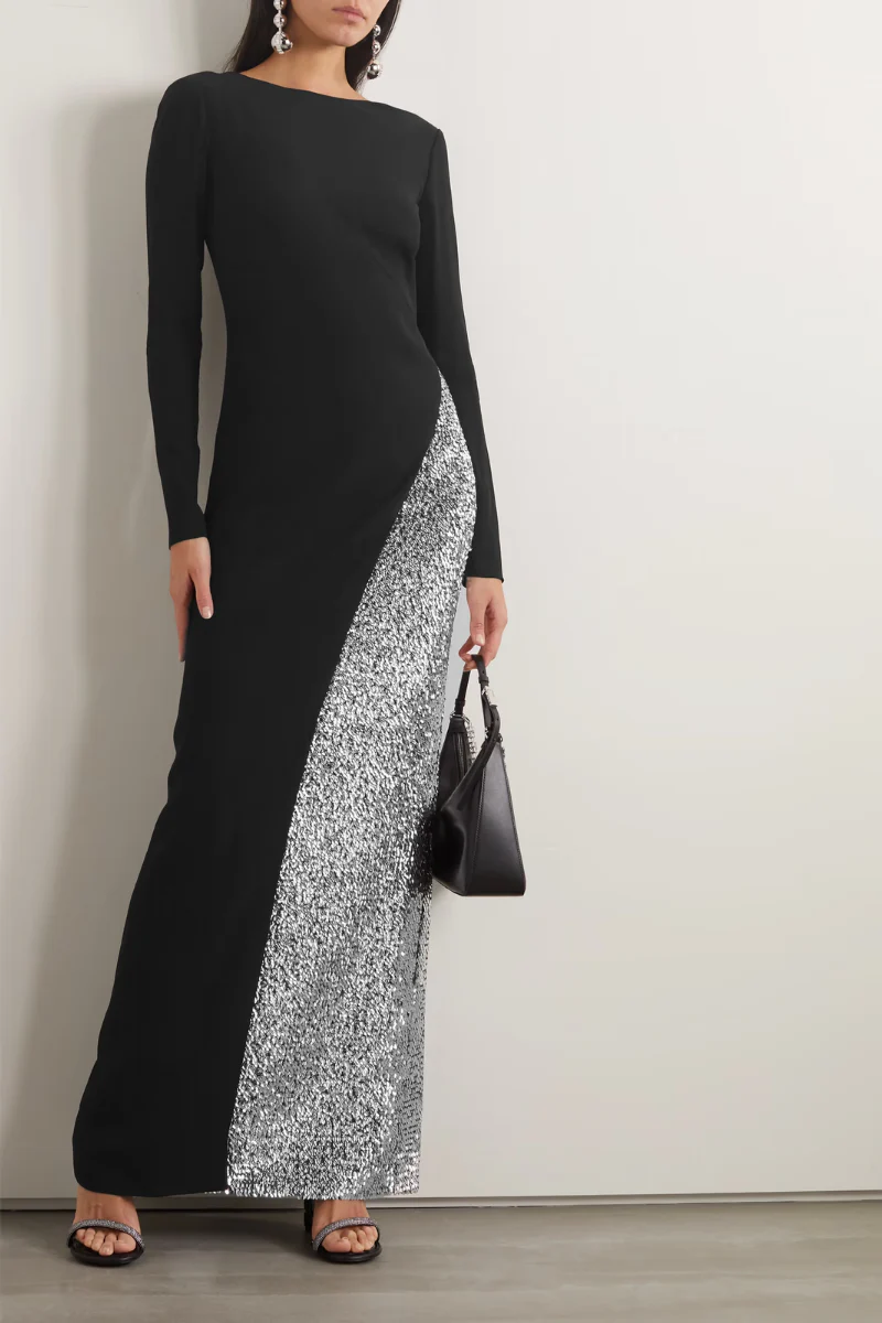 Givenchy Evening Long Dress_Black - Image 2