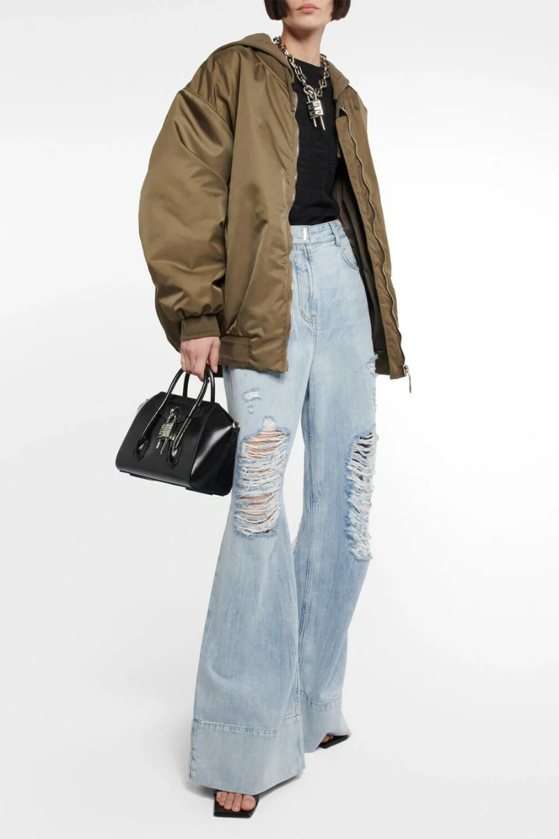 Givenchy Extra Wide Leg Trousers_Light Blue - Image 3
