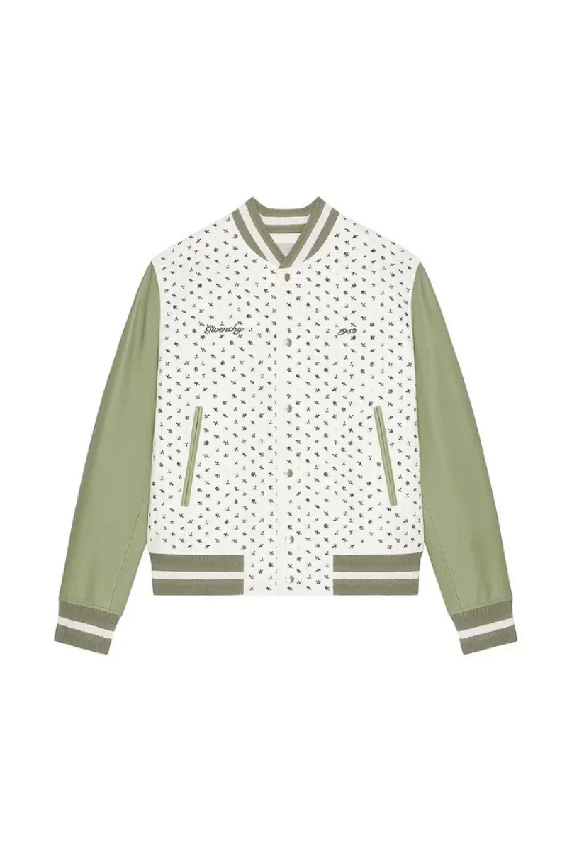 Givenchy Fancy Embroidered Varsity_Almond Green