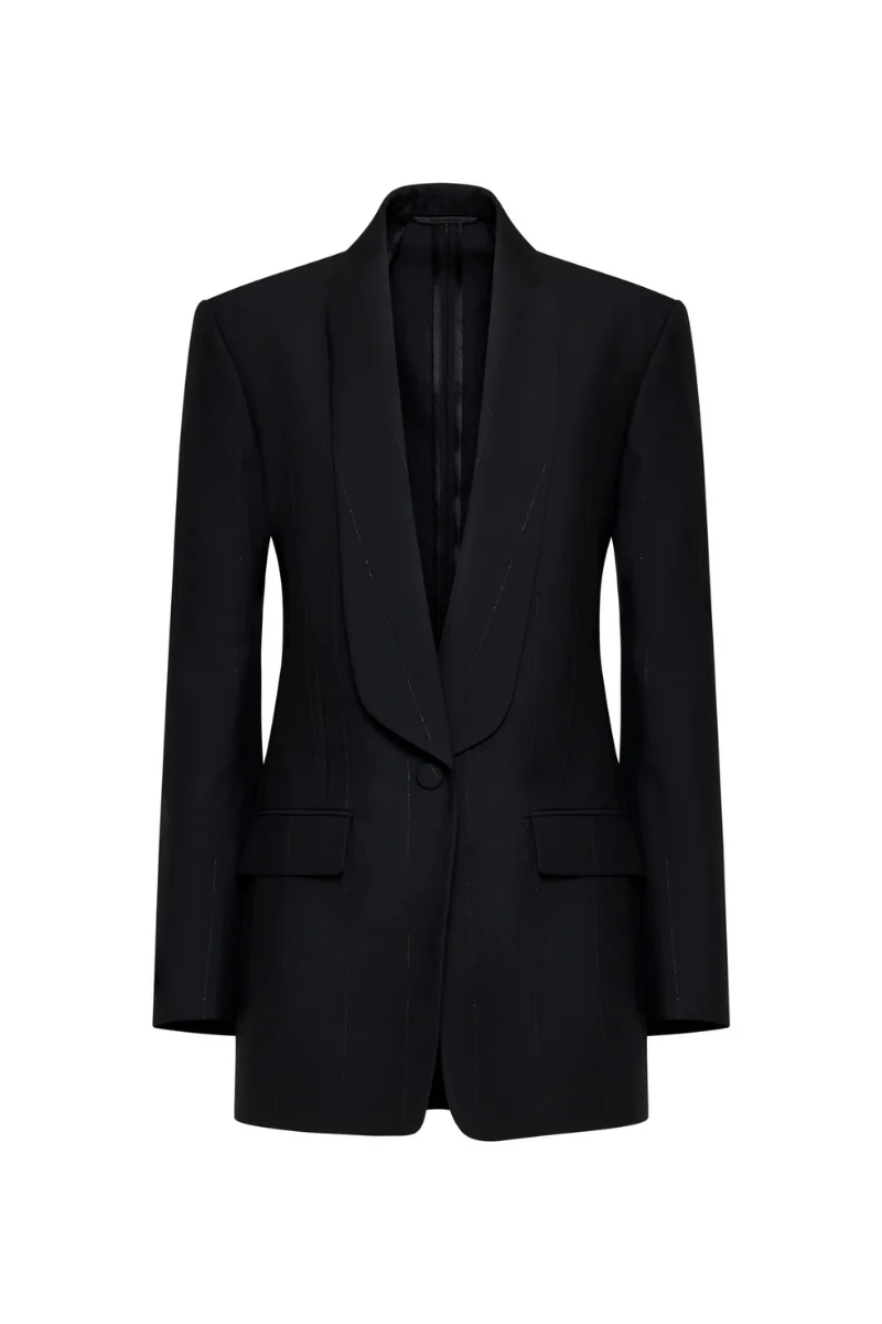 Givenchy Structured Liquid Metal Jacket_Black - Image 2
