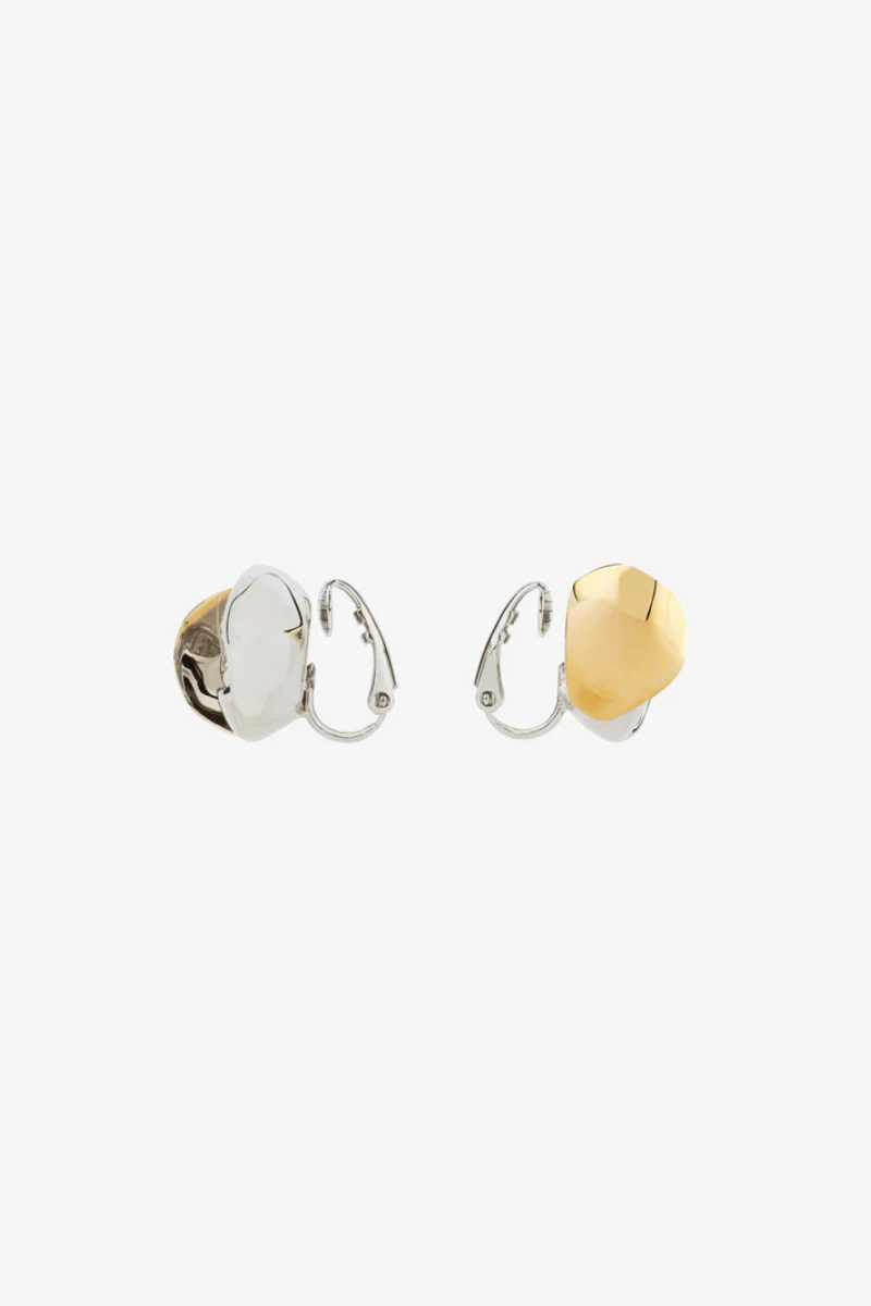 Givenchy Flower Golden Silvery Crystal Earrings_Golden/Silvery - Image 3