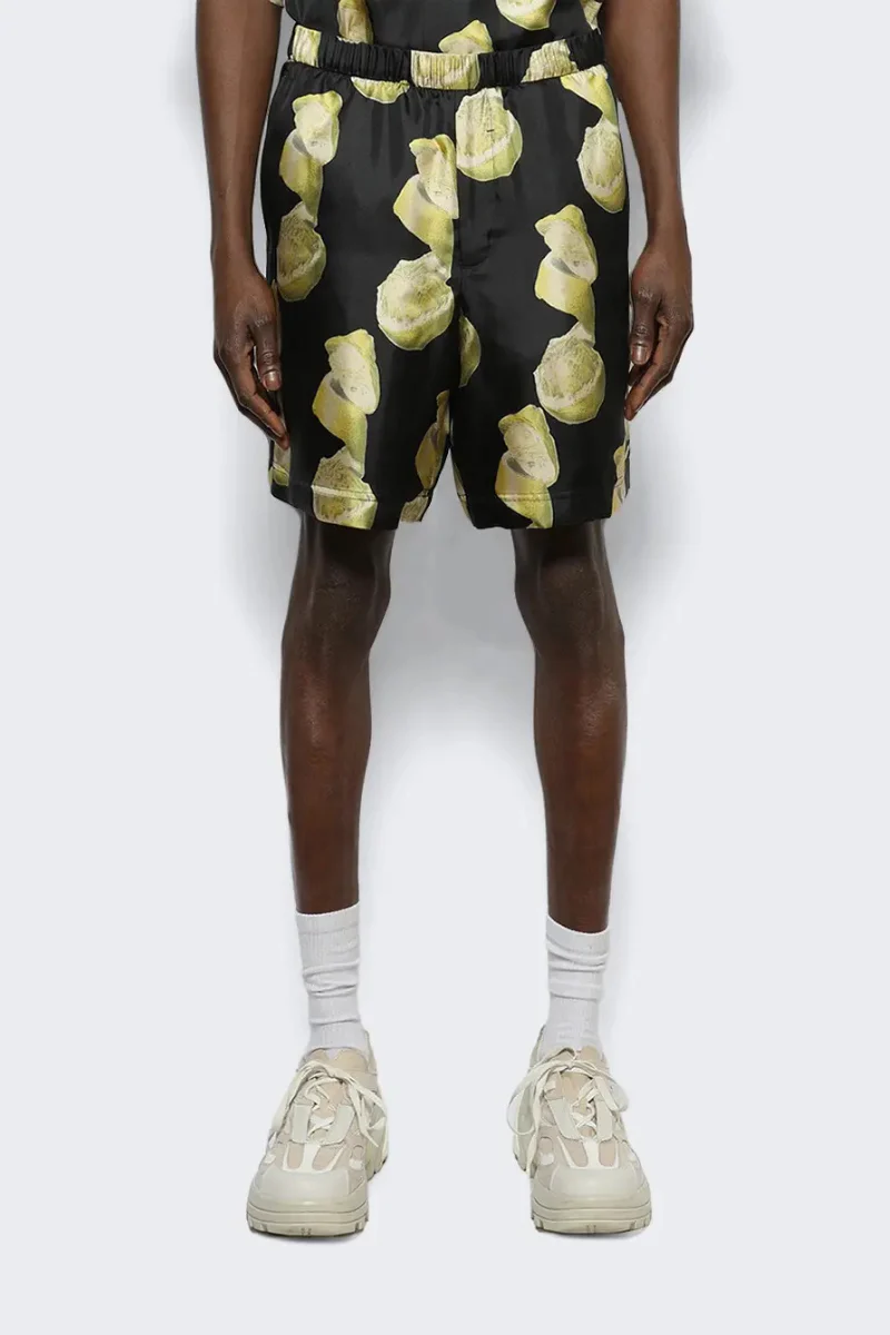 Givenchy Formal Elasticated Shorts_Black/Yellow - Image 2