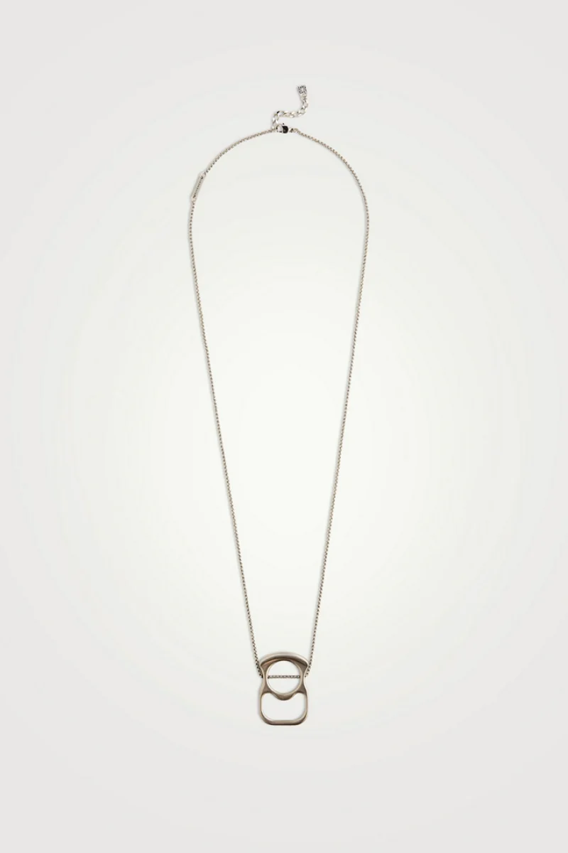 Givenchy G Can Pendant Silvery Necklace_Silvery