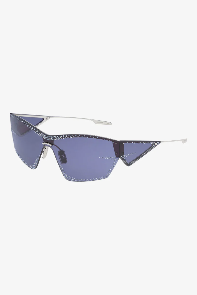 Givenchy Giv Cut Mask Crystals Sunglasses_Blue