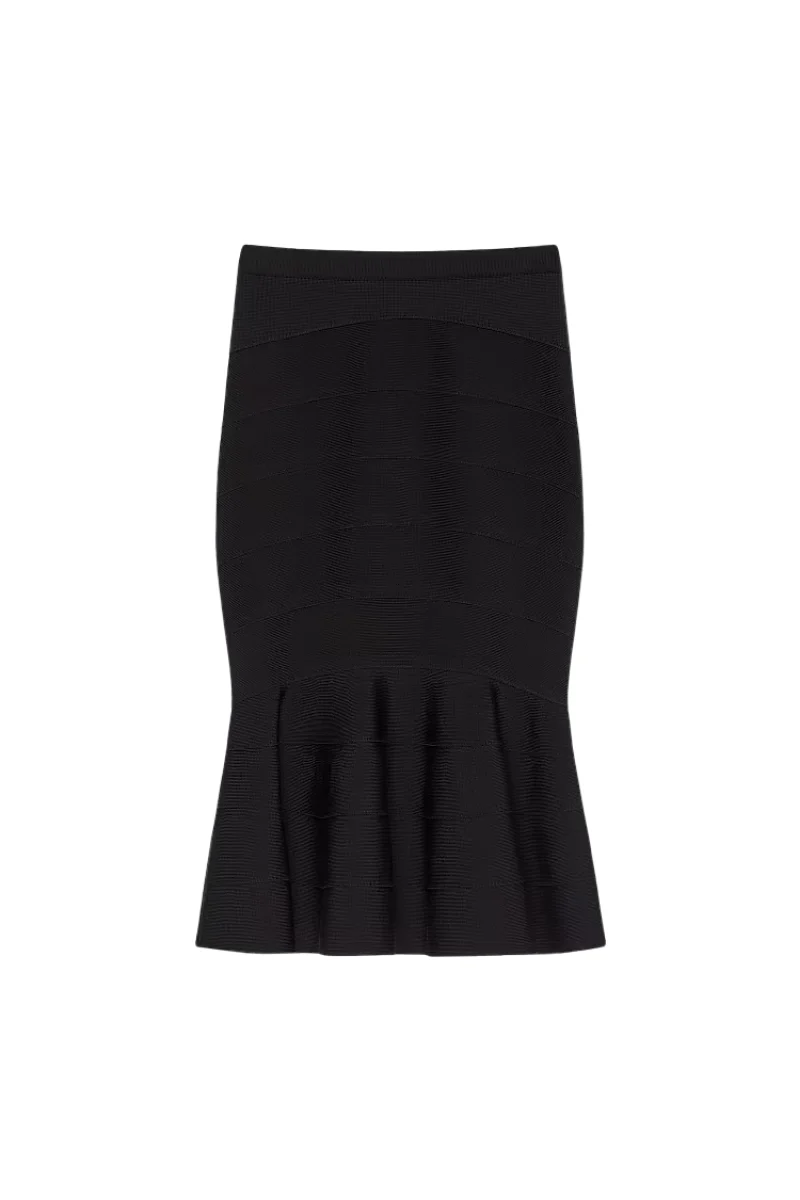 Givenchy Godet Skirt-Black
