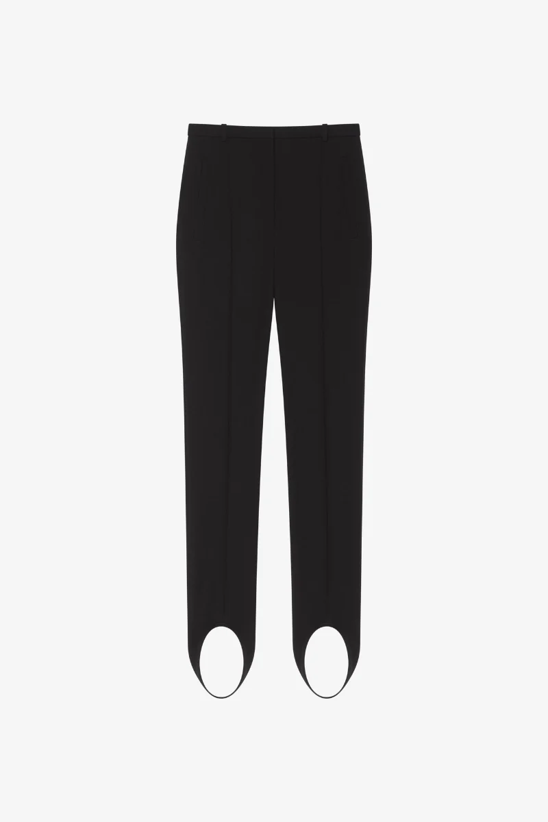 Givenchy High Waist Stirrup Pants_Black