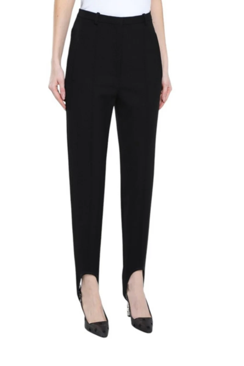 Givenchy High Waist Stirrup Pants_Black - Image 2