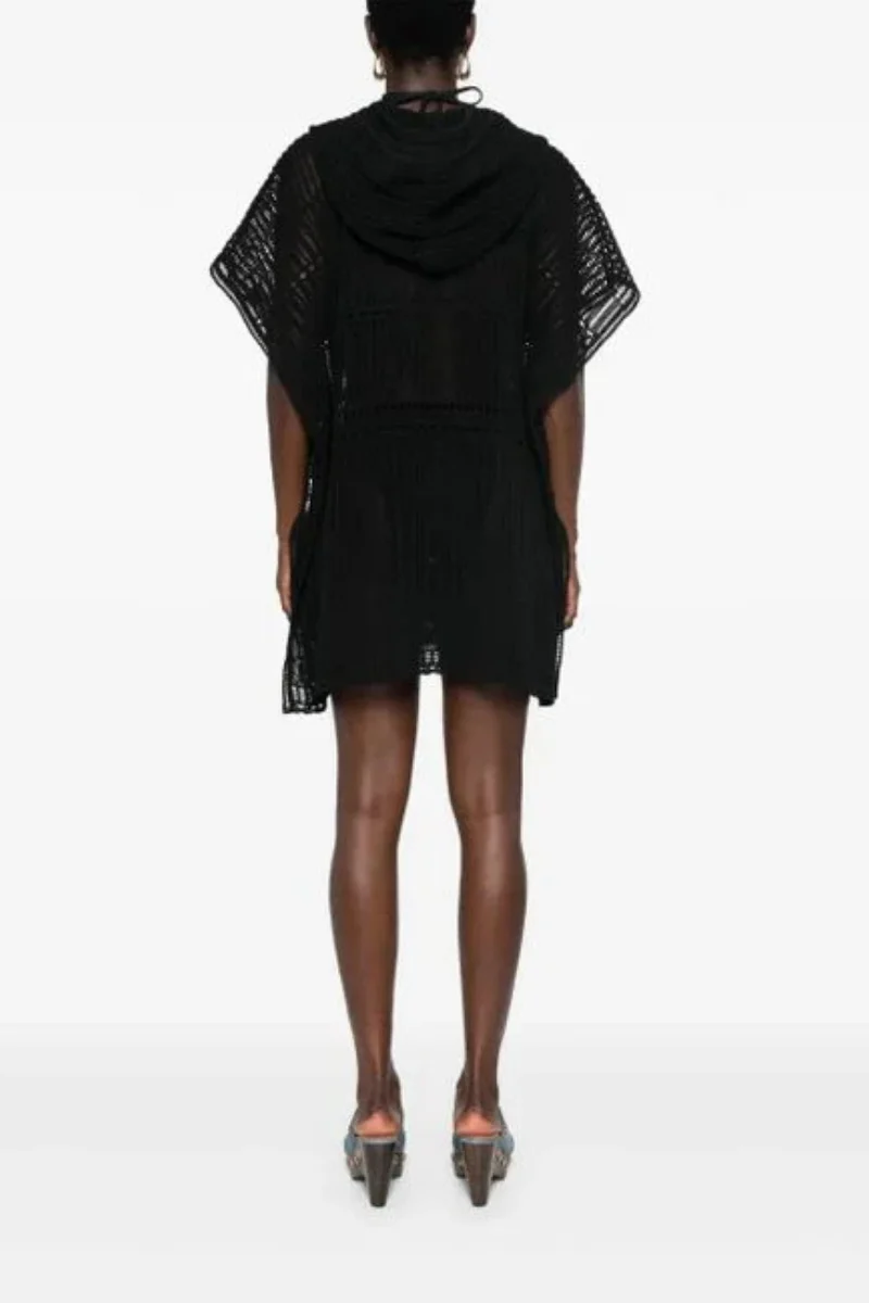Givenchy Hooded Poncho-Black - Image 3