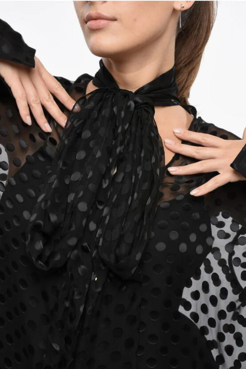 Givenchy Lavaliere Shirt-Black - Image 3