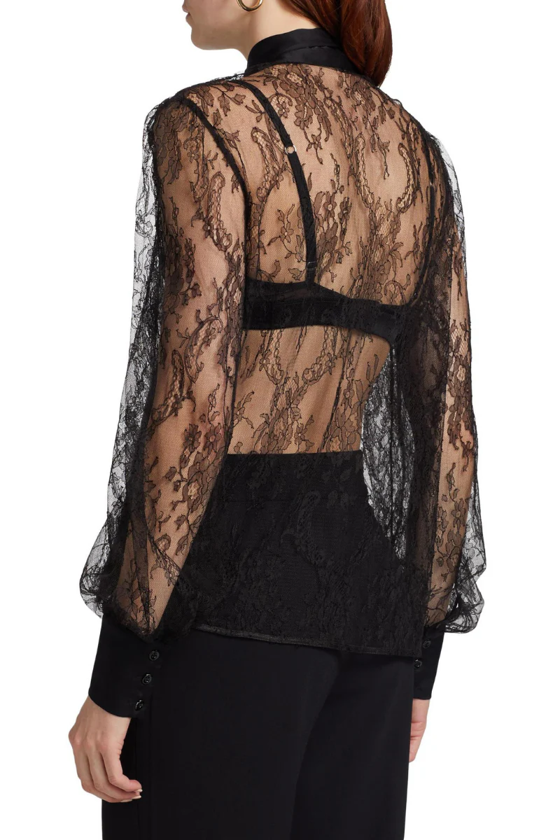 Givenchy Lavalliere Blouse_Black - Image 3