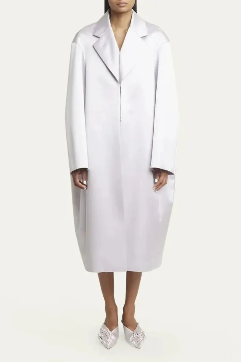 Givenchy Lighter Oversized Coccon Coat_Lilac - Image 2