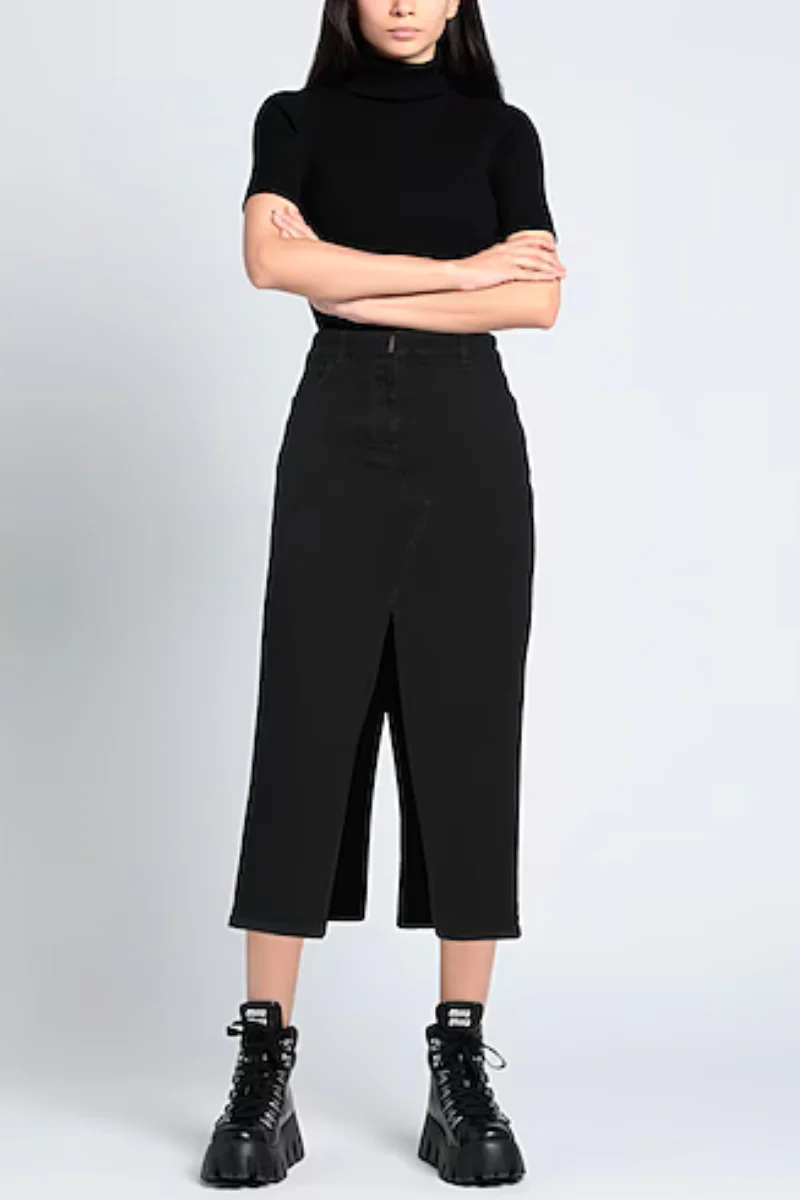 Givenchy Long Skirt With Front Split-Black - Image 2