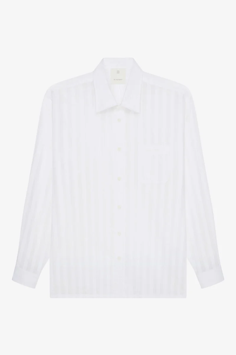 Givenchy Long Sleeve Shirt With Pocket_White