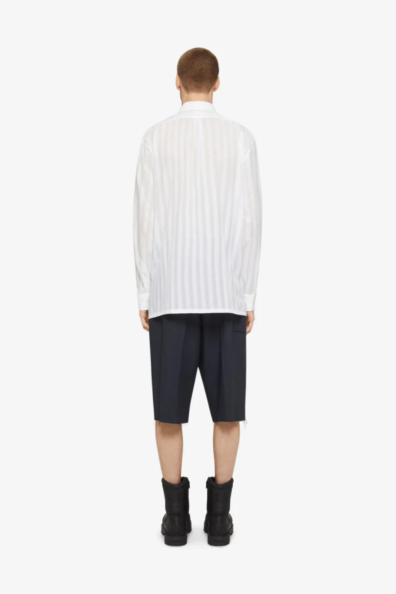 Givenchy Long Sleeve Shirt With Pocket_White - Image 3