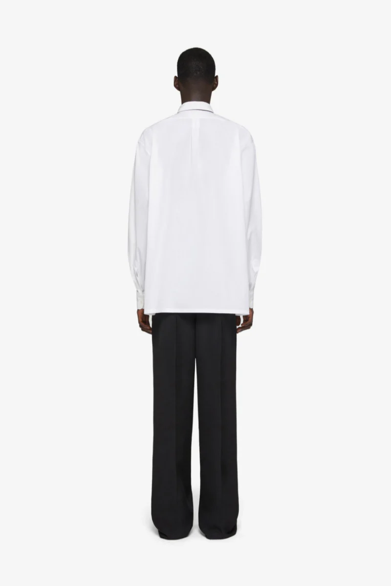 Givenchy Long Sleeve Shirt With Pocket_White - Image 3
