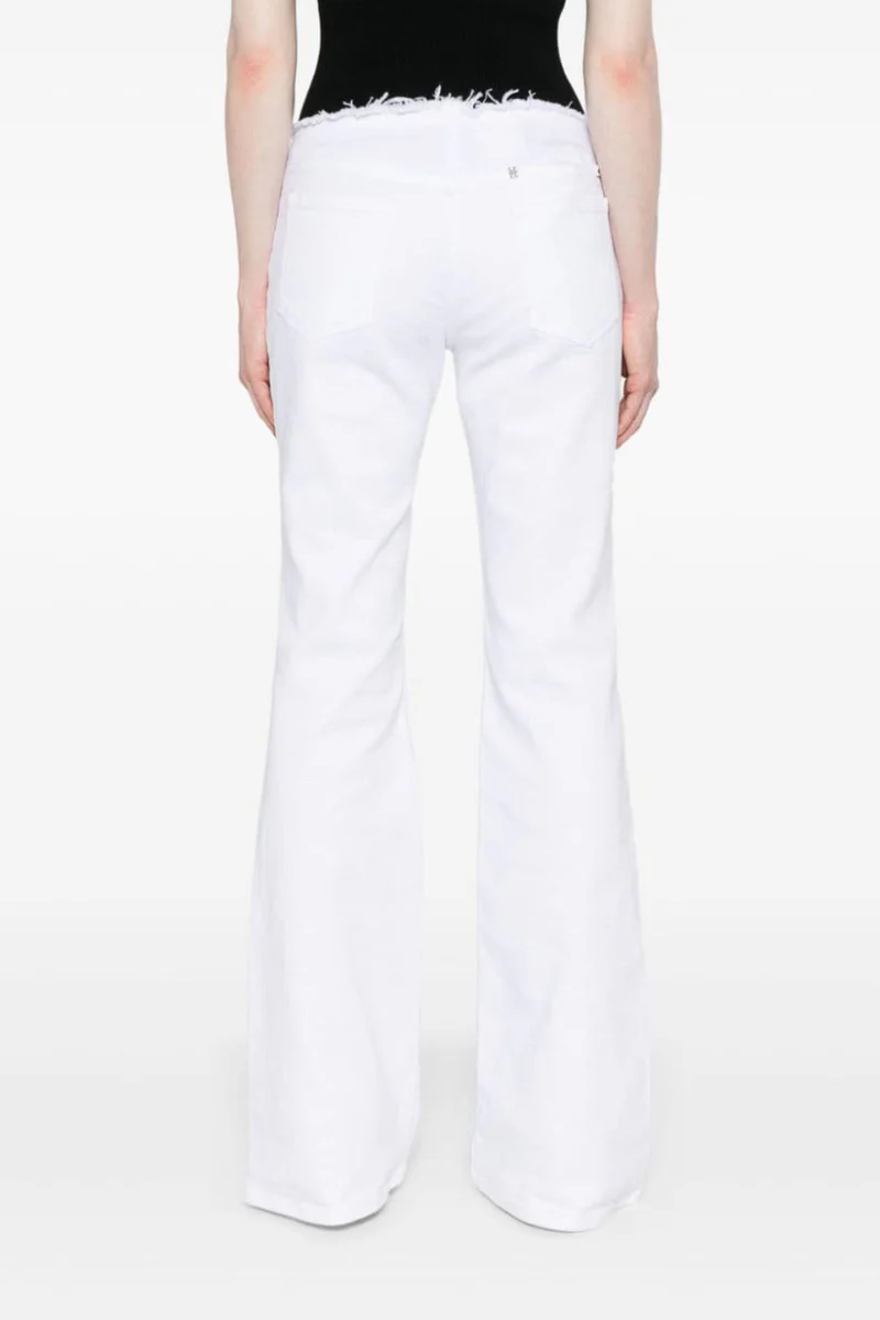 Givenchy Low Waist Denim Pants Without Waistband_White - Image 3