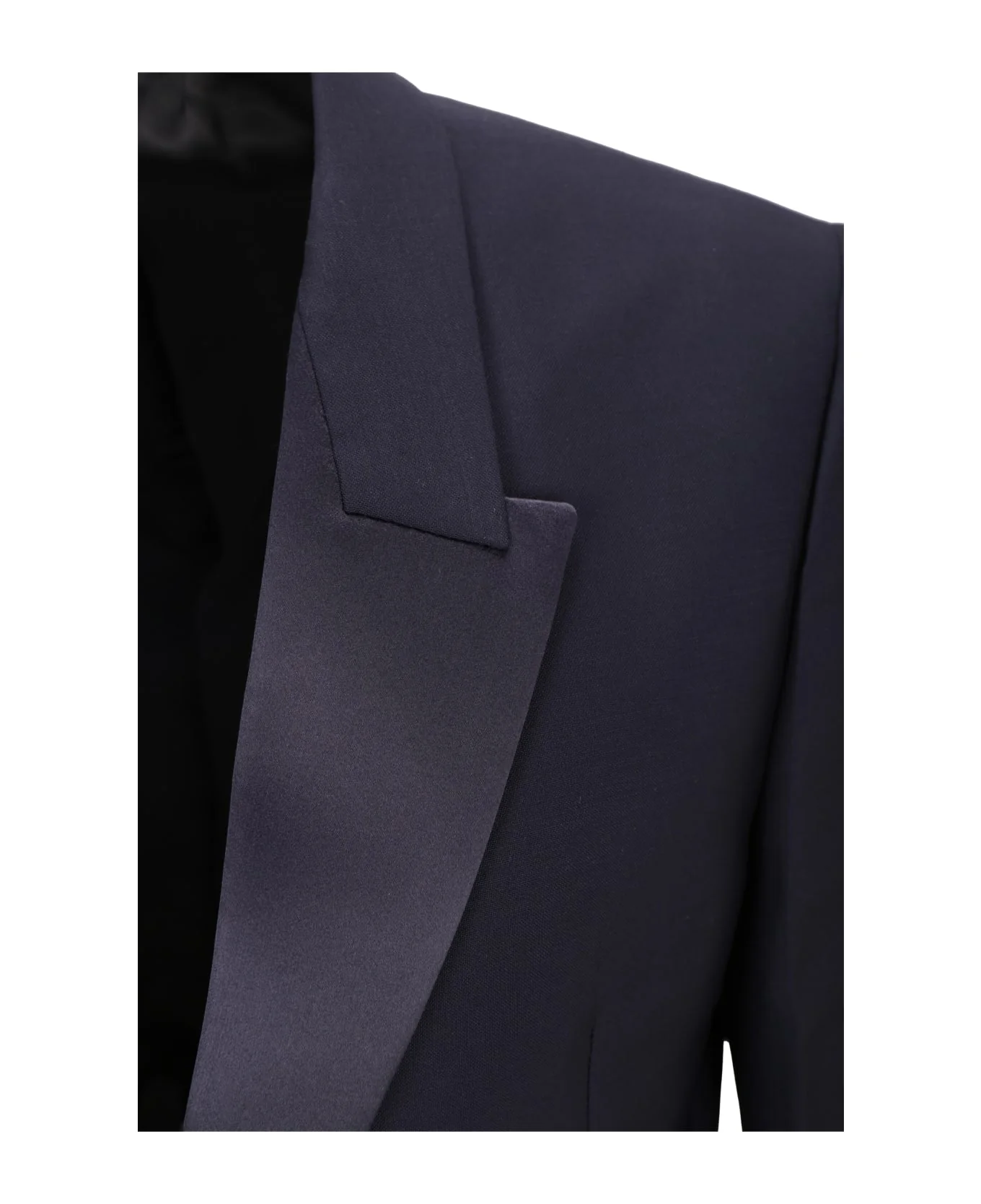 GIVENCHY MEN'S NIGHT BLUE EVENING JACKET WITH METAL CLIP - Image 3