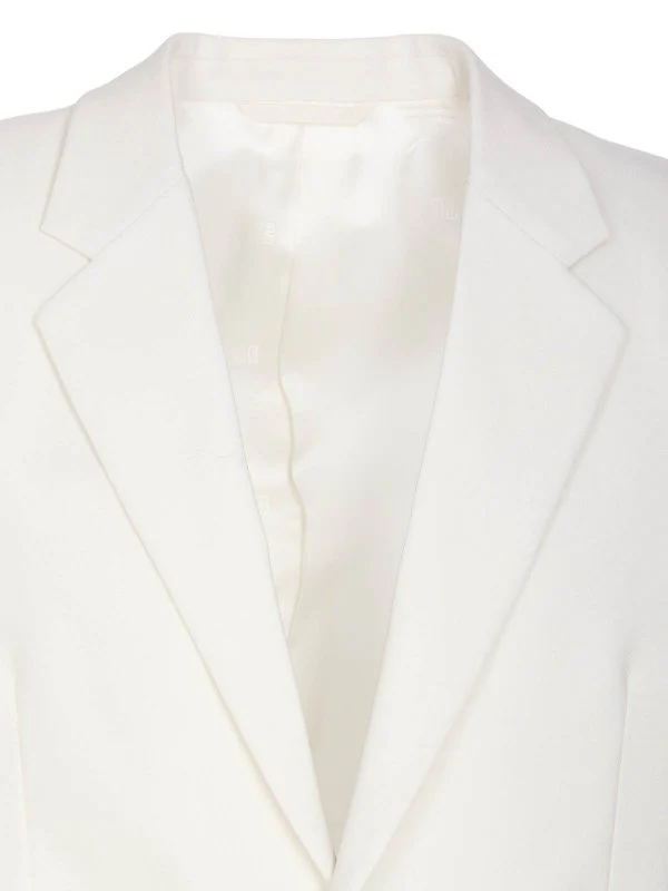 GIVENCHY MEN'S WHITE FITTED TAILORED JACKET - Image 4