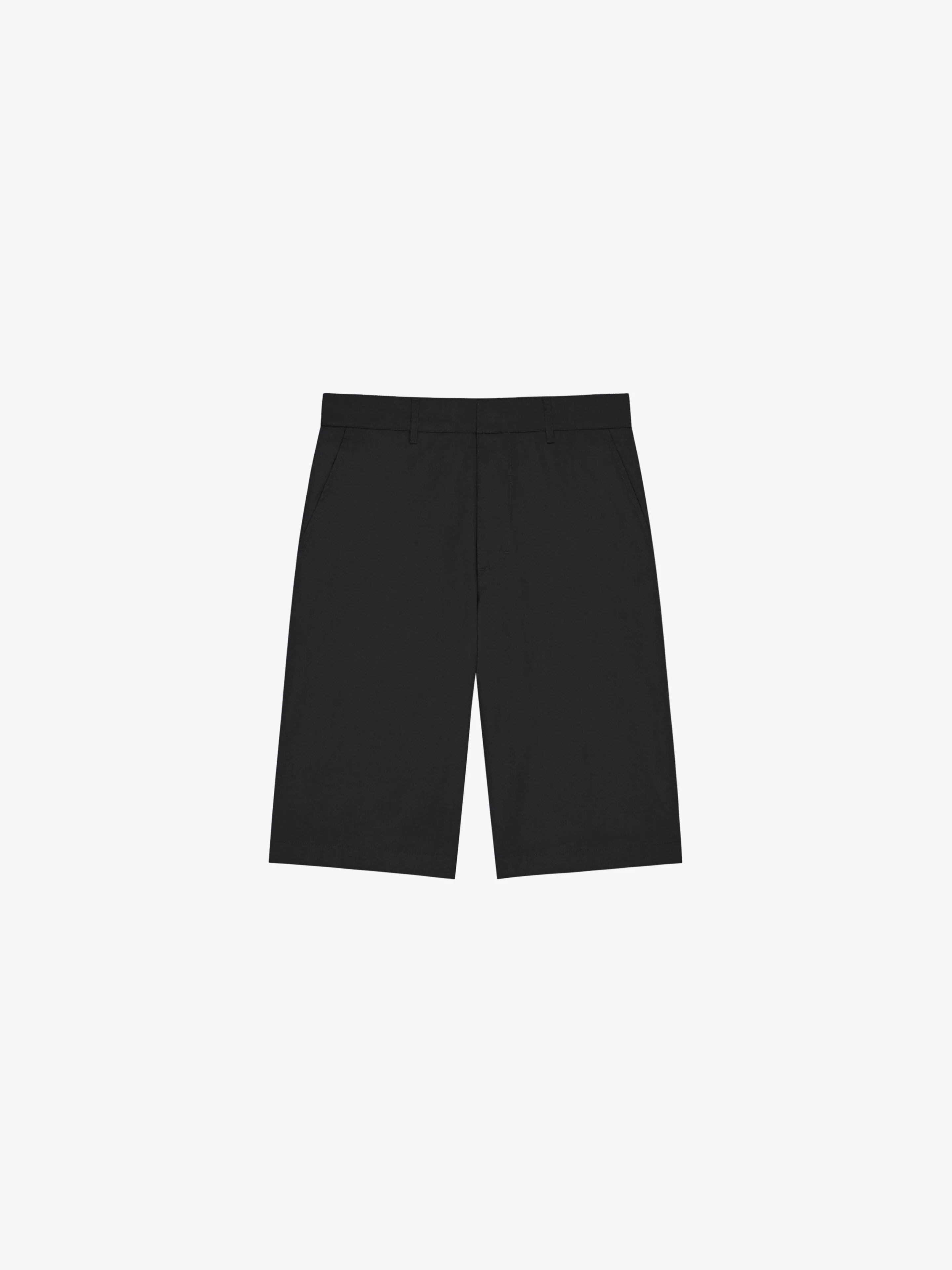 GIVENCHY MEN'S BLACK TAILORED SHORTS