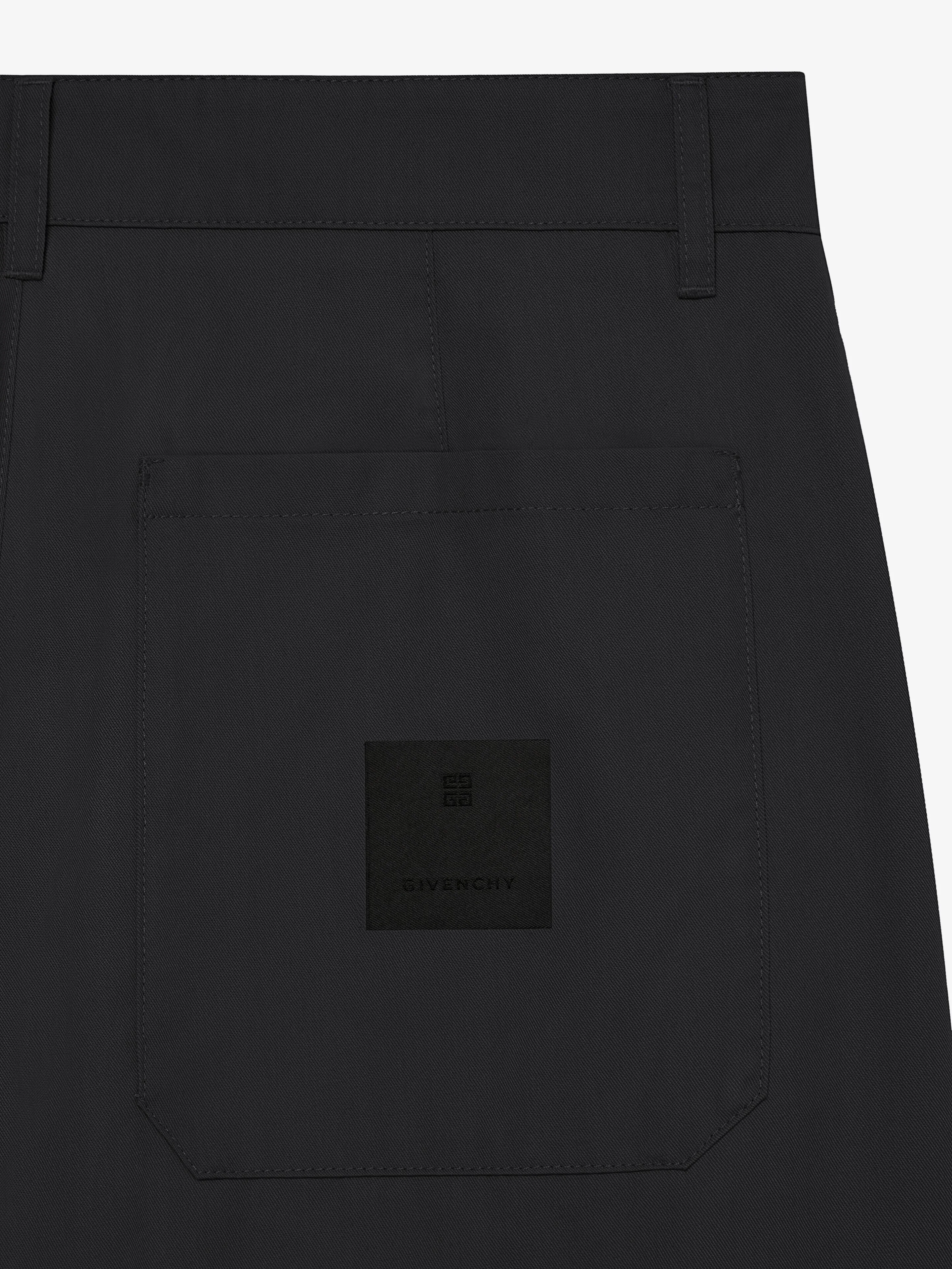 GIVENCHY MEN'S BLACK TAILORED SHORTS - Image 3