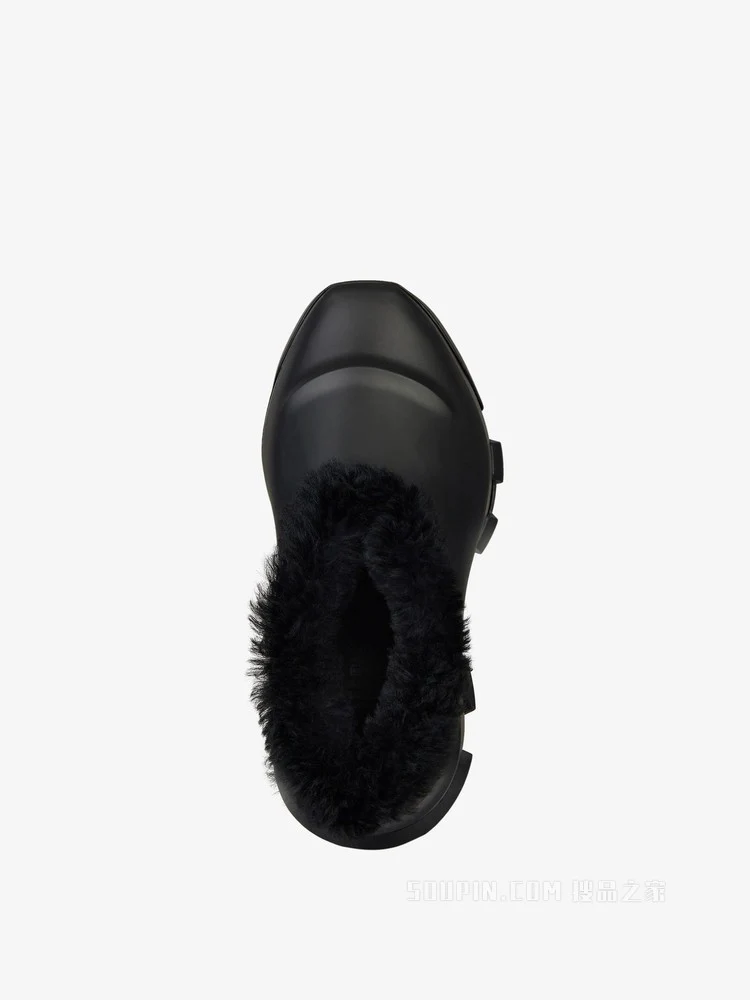 GIVENCHY MEN'S BLACK HYBRID SHOES WITH LINING - Image 4