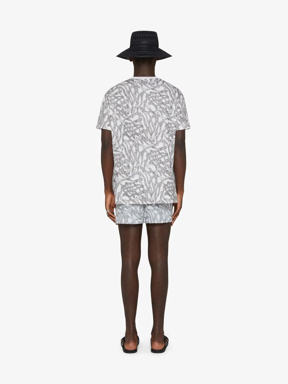 GIVENCHY MEN'S GRAY SWIM SHORTS