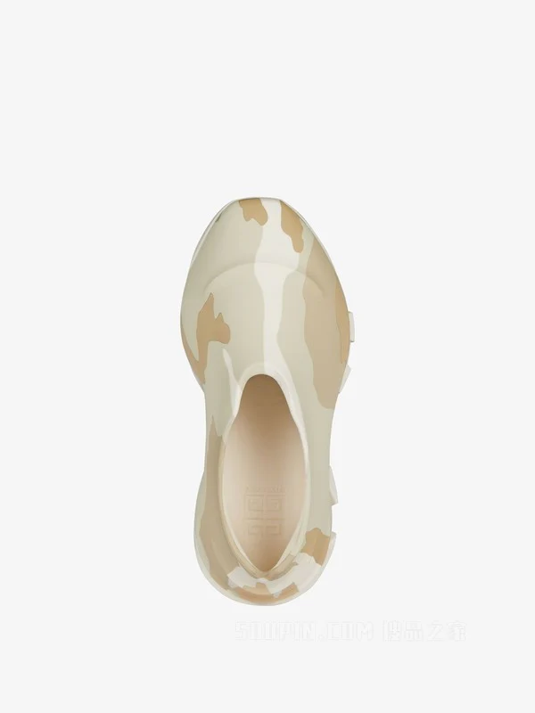 GIVENCHY MEN'S BEIGE BROWN HYBRID SNEAKERS - Image 4