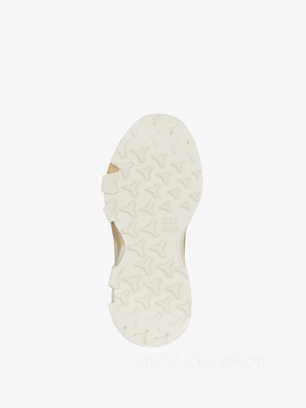 GIVENCHY MEN'S BEIGE BROWN HYBRID SNEAKERS - Image 5