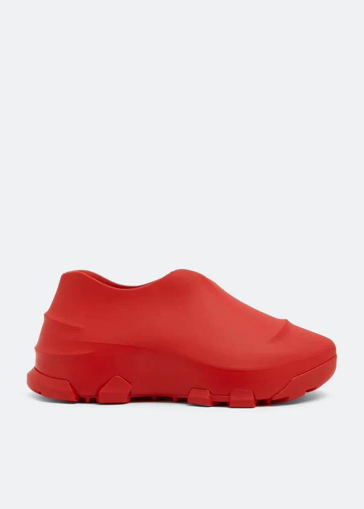 GIVENCHY MEN'S RED HYBRID FASHION SNEAKERS