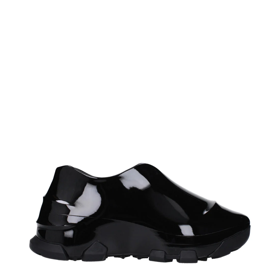 GIVENCHY MEN'S BLACK GLOSSY LOW-TOP SNEAKERS