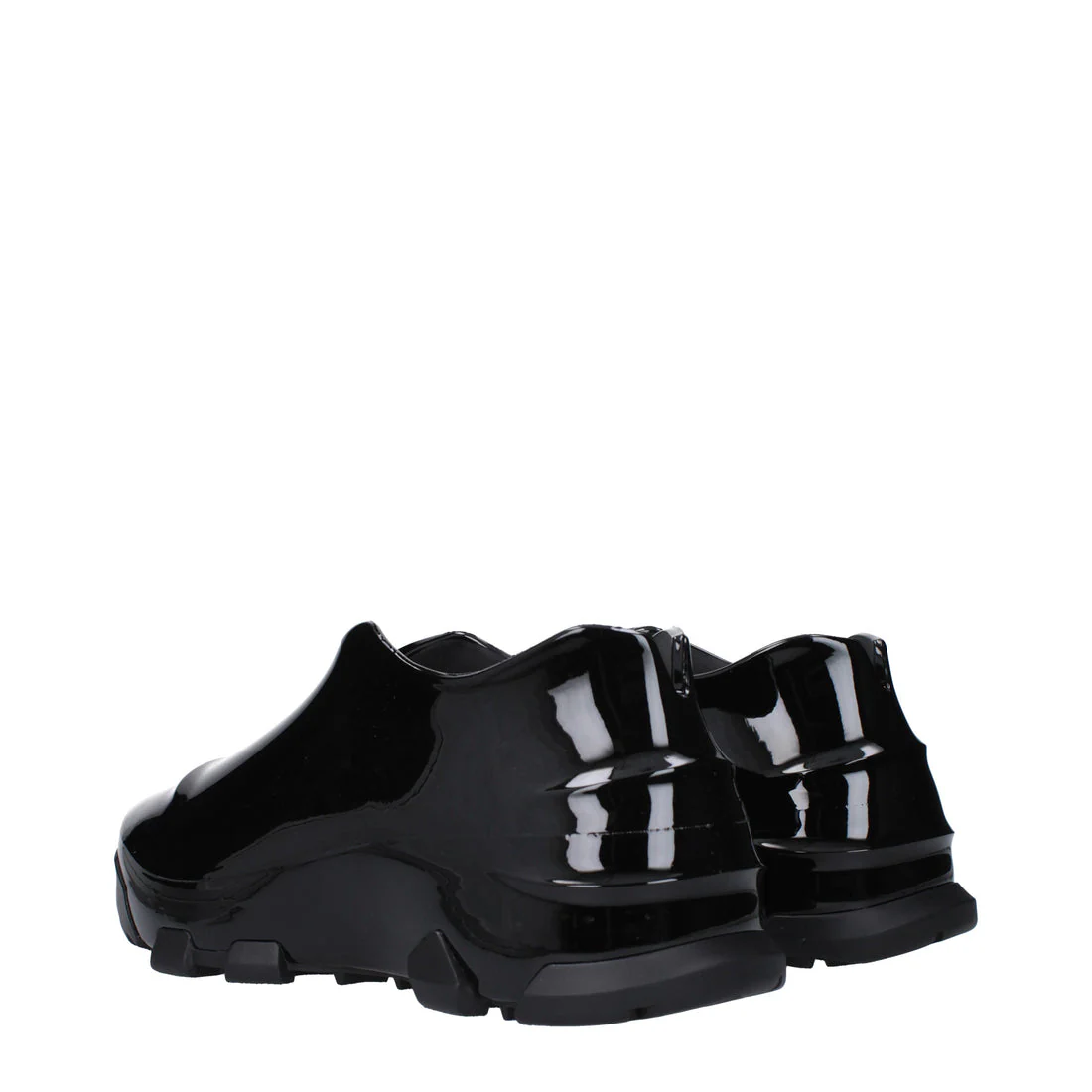 GIVENCHY MEN'S BLACK GLOSSY LOW-TOP SNEAKERS - Image 4