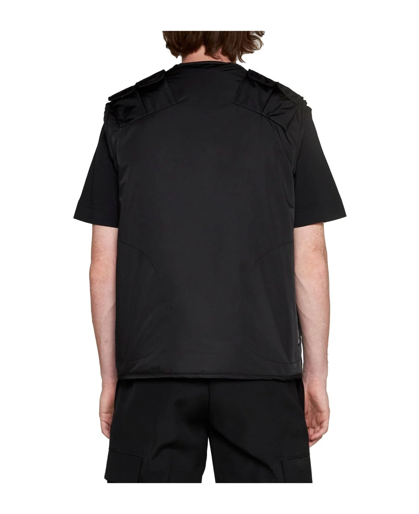 GIVENCHY MEN'S BLACK MULTIPOCKET SLEEVELESS VEST - Image 2