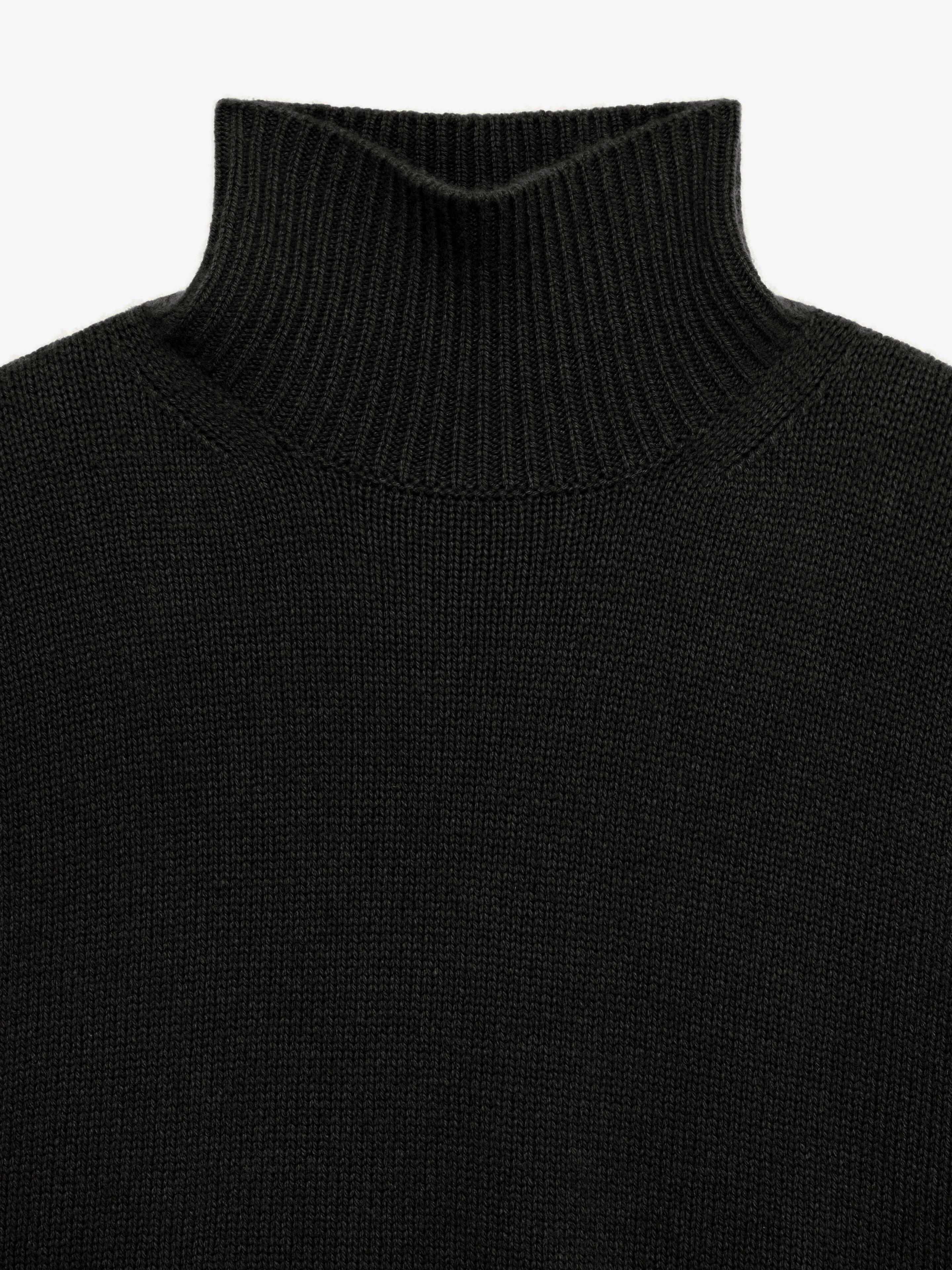 GIVENCHY MEN'S BLACK OVERSIZED TURTLENECK SWEATER - Image 5