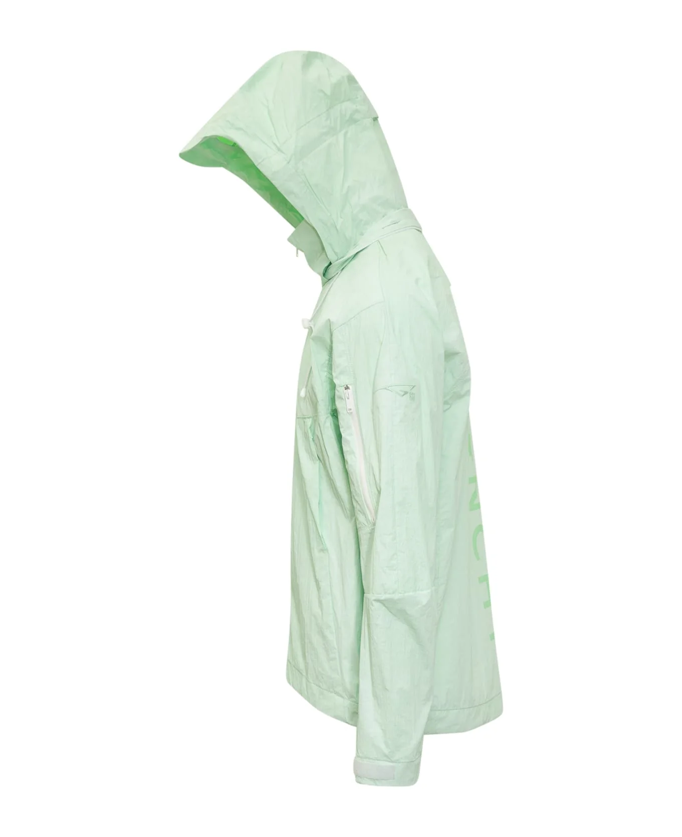 GIVENCHY MEN'S MINT GREEN SHELL WINDBREAKER JACKET - Image 2