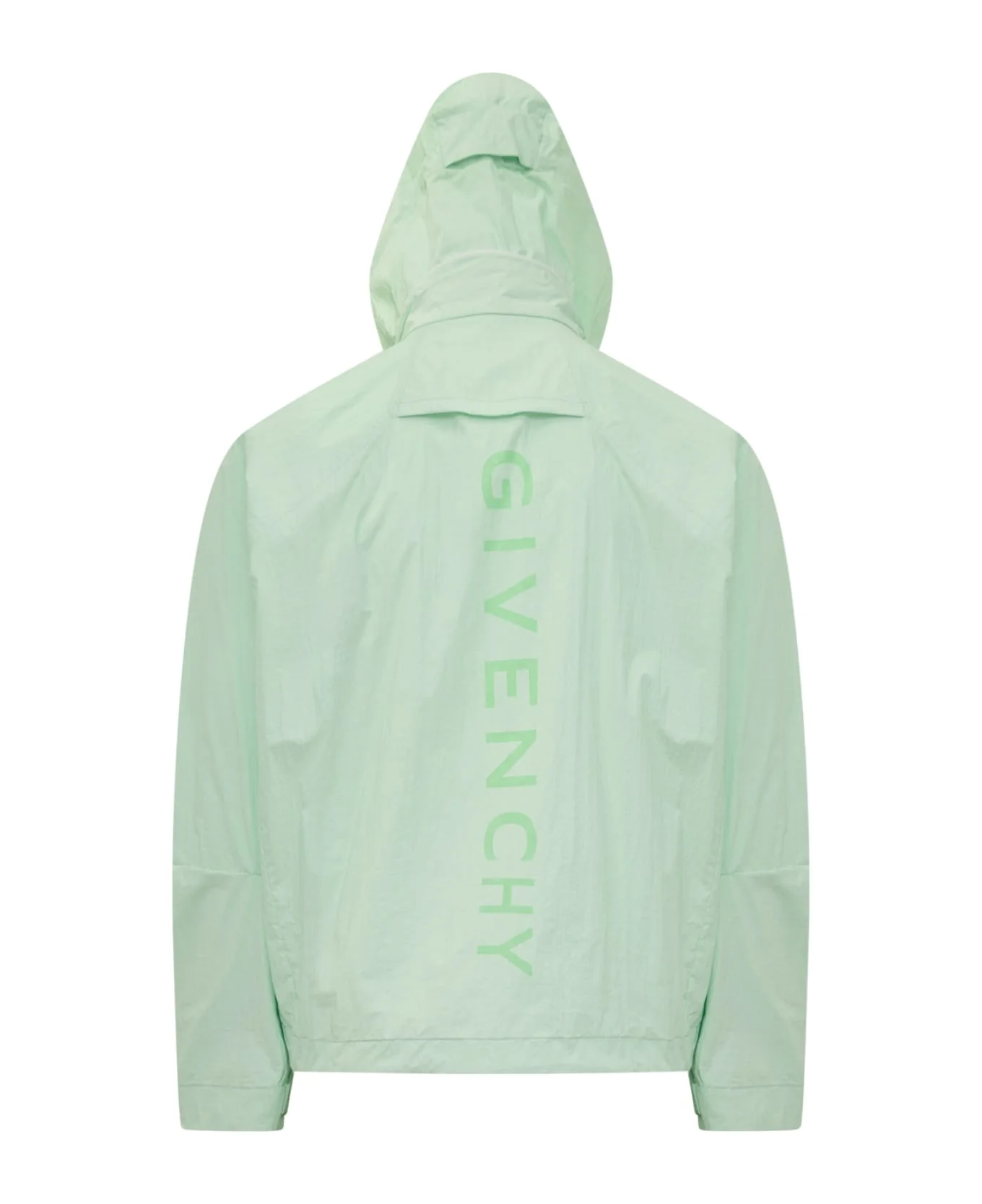 GIVENCHY MEN'S MINT GREEN SHELL WINDBREAKER JACKET - Image 3