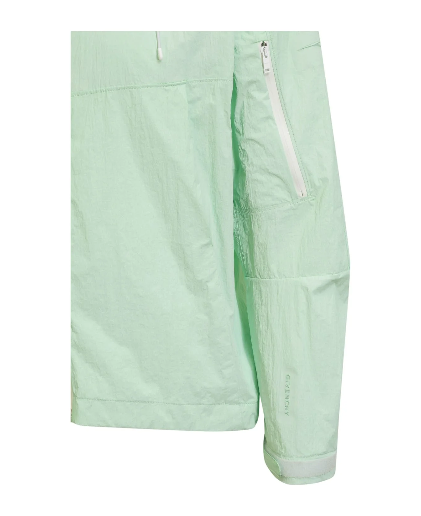 GIVENCHY MEN'S MINT GREEN SHELL WINDBREAKER JACKET - Image 4