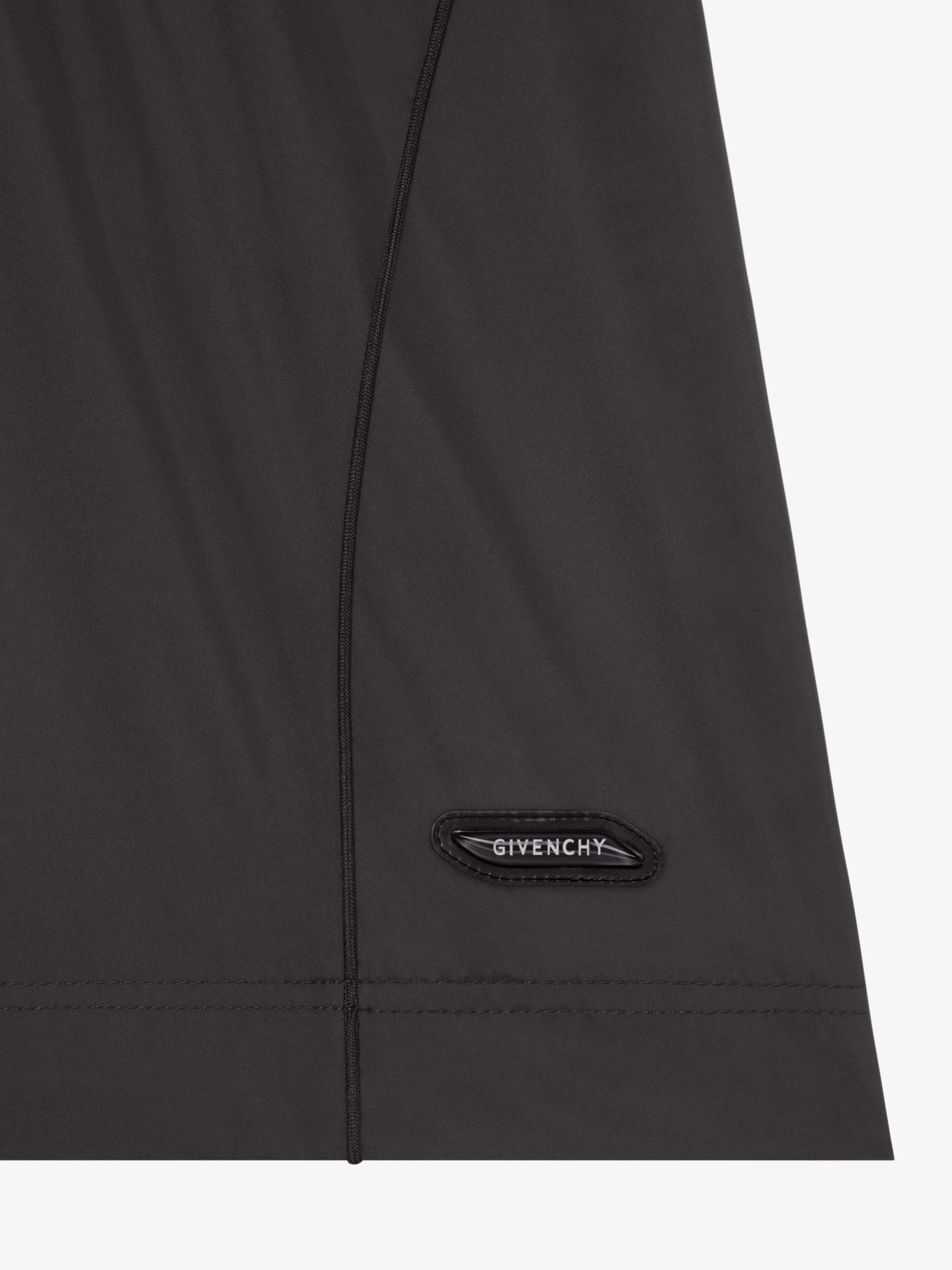GIVENCHY MEN'S BLACK TAILORED NYLON SHORTS - Image 5