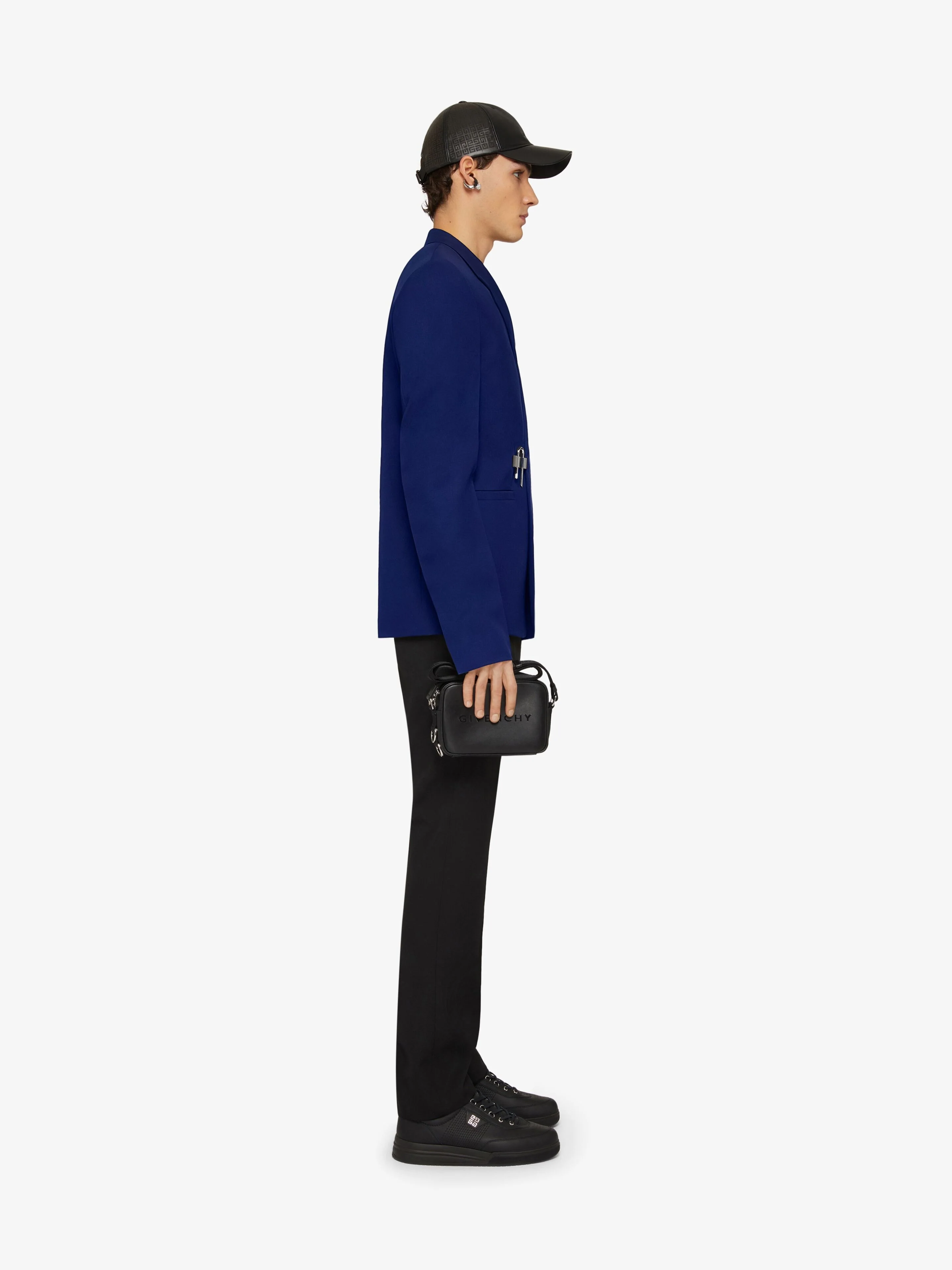 GIVENCHY MEN'S COBALT BLUE SLIM FIT JACKET - Image 3