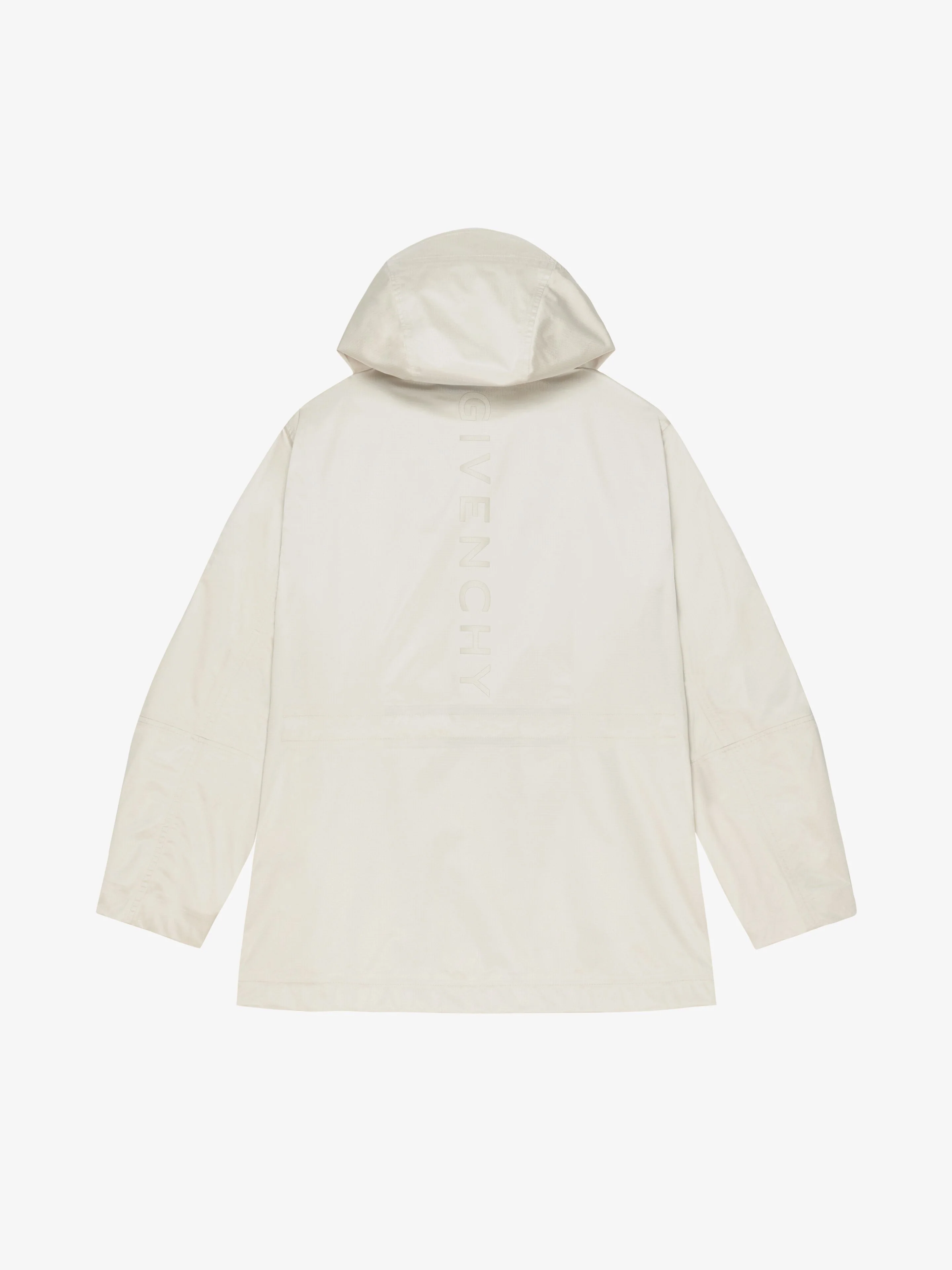 GIVENCHY MEN'S ECRU VELCRO DETAIL SHELL JACKET - Image 5