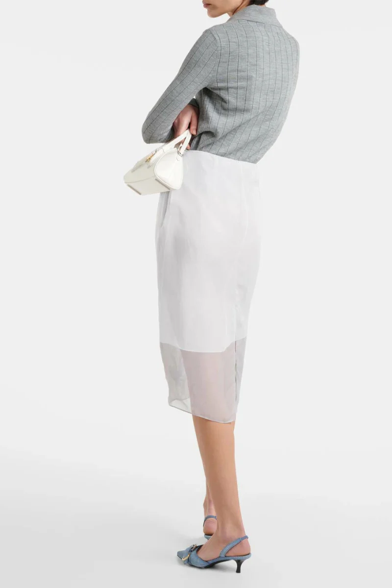 Givenchy Midi Skirt_Ice Blue - Image 3