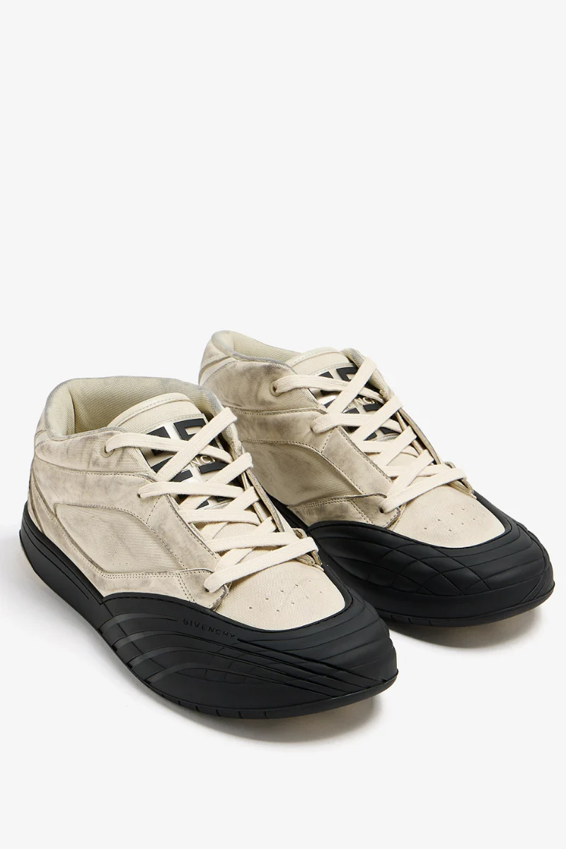 Givenchy New Line Men Shoes Mid-Top Sneakers_White - Image 2