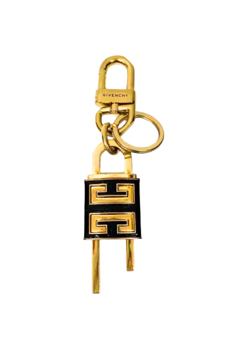 Givenchy Padlock Keyring-Black