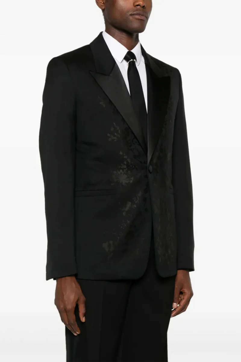 Givenchy Peak Lapel Jacket Slim Fit_Black - Image 2