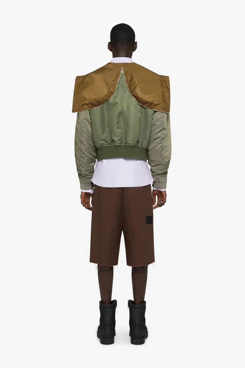 Givenchy Pleated Extra Large Chino Short_Brown - Image 3