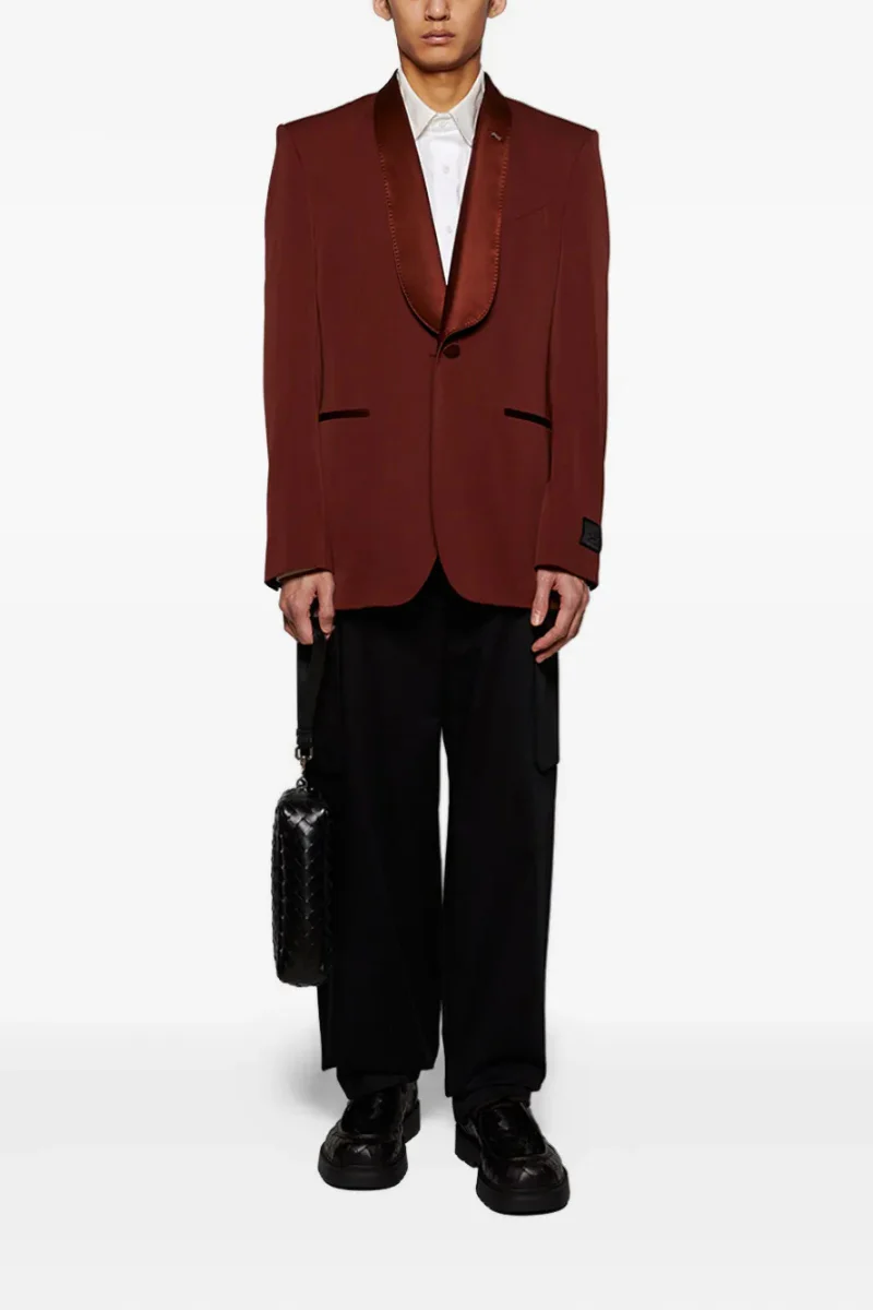 Givenchy Sb Shawl Jacket - Evening-Dark Rust - Image 2