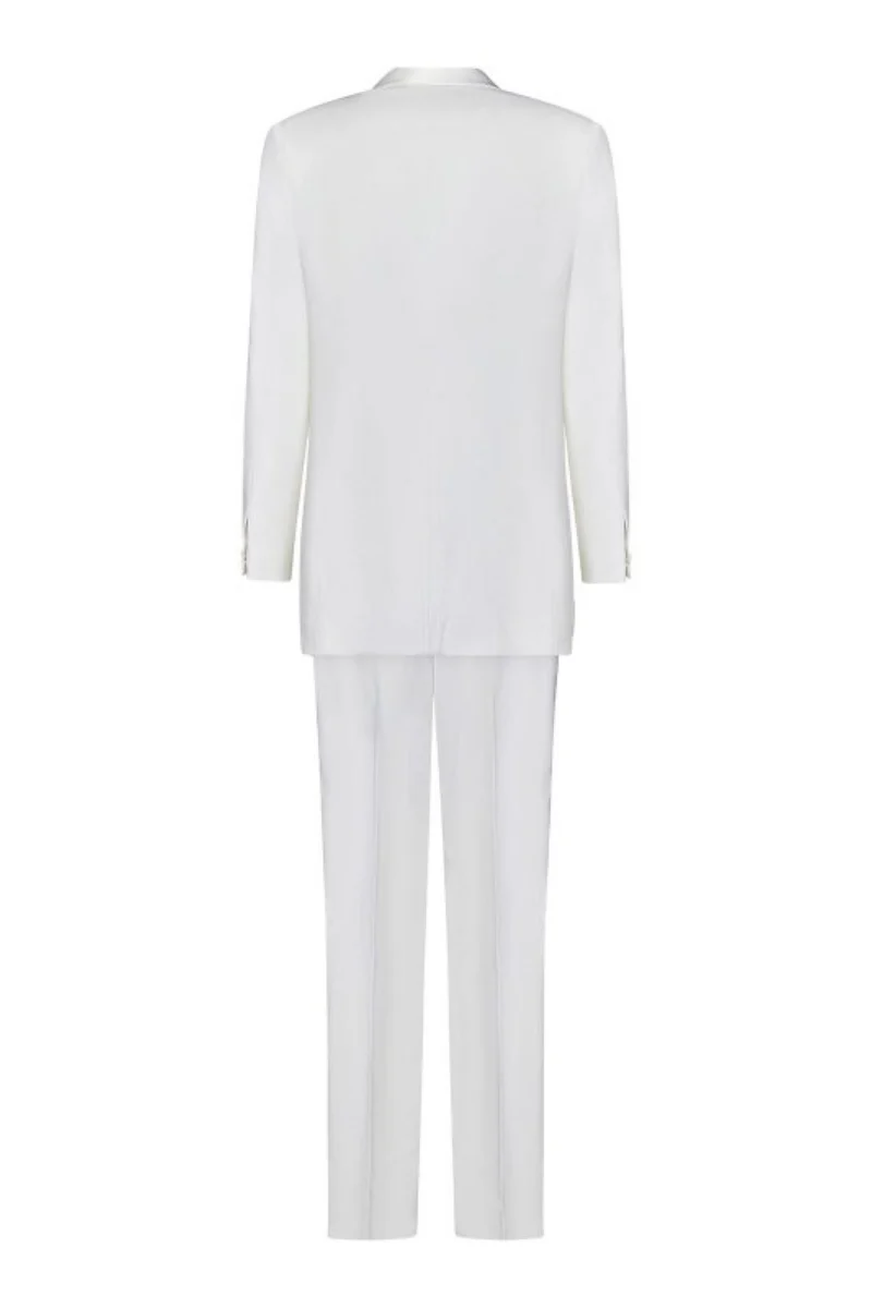 Givenchy Shawl Lapel Jacket_White - Image 2