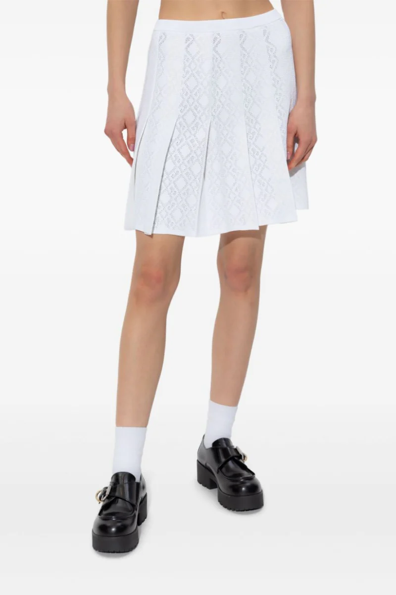 Givenchy Short Pleated Skirt-White - Image 2