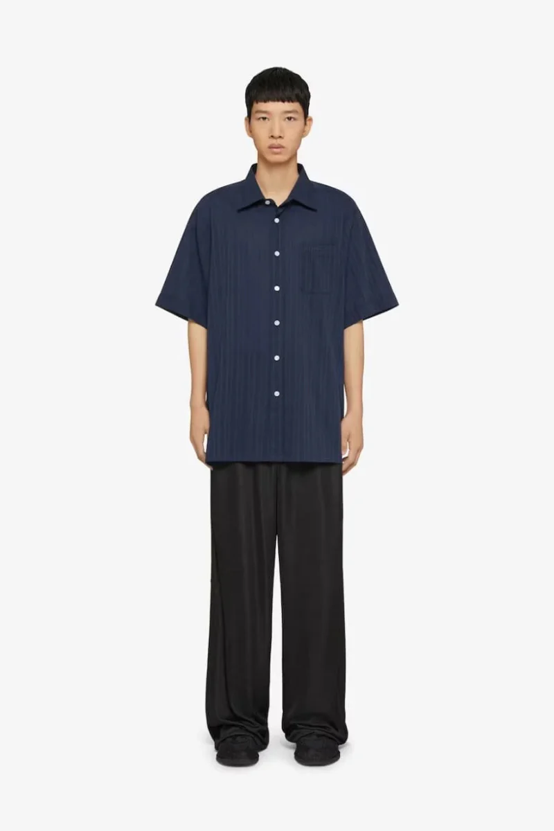 Givenchy Short Sleeve Shirt With Pocket_Navy - Image 2